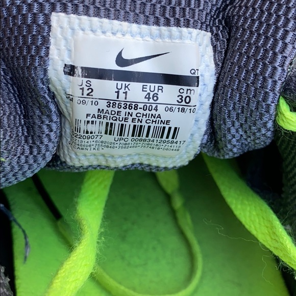 Nike Air Max Mens Flywire Shoes Size 12👟🖤💚👞 - Picture 5 of 6